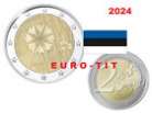 2 €   ESTONIE    1  X  PIECE COMMEMORATIVE   LE  BLEUET   2024    prévente