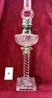 BACCARAT SWIRL BAMBOU CRYSTAL KEROSENE LAMP LAMPE A PETROLE CRISTAL 19EME XIXEME