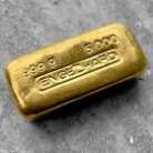 Engelhard 5 oz Gold Poured Bar .9999 5oz