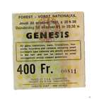 GENESIS  used concert ticket FOREST NATIONAL Jeudi 22 octobre 1981