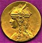 GALLIA ¤ Médaille (médaillon) en or massif 11,10 grammes avec certificat