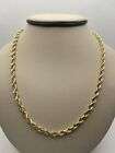 Vintage 10k Yellow Gold 28” Diamond Cut Rope Chain | 9.6g | 6.15 dwt | Wow! ????