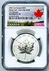 2022 $20 CANADA 1OZ SILVER UHR MAPLE LEAF NGC PF70 REV PROOF ULTRA HIGH RELIEF