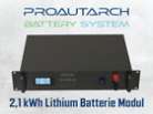 2,1kWh 24V Solar Speicher Lithium Modul ProAutarch Battery System PBS 24-2100-25