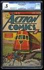 Action Comics #13 CGC P 0.5 4th Superman Cover!  Classic, Scarce Train Cover!