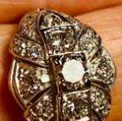 Antique Platinum 1.0ctw G-I/SI1-I1 Diamond Ring Size 7.5 Appraisal 5.5 Grams
