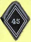 insigne tissu losange de bras 45 régiment de transmissions - 1ère classe