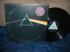 ORIGINAL FIRST PRESS UK LP PINK FLOYD DARK SIDE OF THE MOON 2 STICKERS & POSTERS