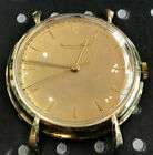 Vintage IWC wrist watch solid 18K Gold rare double edged oversize case works 89