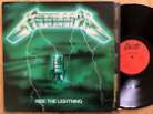 METALLICA Ride The Lightning 1984 BERNETT France Green Cover Ultrasonic VG+/EX