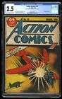 Action Comics #10 CGC GD+ 2.5 3rd Superman Cover Very Scarce! DC Comics 1939