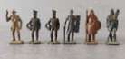 Lot 6 PETITS SOLDATS en METAL circa 1980 KINDER SURPRISE collection figurine K