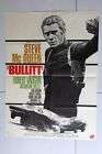 Authentique et très rare affiche du film BULLITT avec Steve McQueen