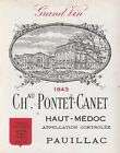 2 Etiquettes Chateau Pontet Canet 1943-1947