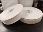 50mm Stick On Velcro Tape White  Both Hook And Loop Reels Approx 20m