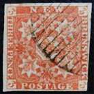 nystamps Canada New Brunwick Stamp # 1 Used $690   U24x4280