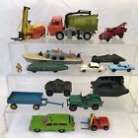 Lot Of Assorted Vintage Die Cast Vehicles Dinky Toys Lesney Timpo Etc As Seen