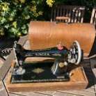 Vintage Singer 66k Heavy Duty Semi Industrial Sewing Machine good leather fabric