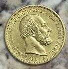 20 Mark 1872 MECKLENBURG-SCHWERIN Friedrich Franz II Extremely Rare Gold Coin