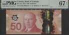 TT PK BC-72c 2012 CANADA BANK OF CANADA 50 DOLLARS PMG 67 EPQ SUPERB GEM UNC!