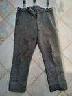 pantalon ancien rayé gris tissu lourd années 40