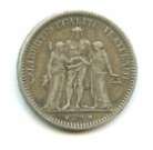 rarissime 5 francs argent Hercule 1871 A , camélinat n°E2509
