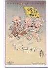 Woman Suffrage Postcard Spirit of '76 Kewpies by Rose O'Neill Suffragette Votes 