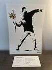 Banksy Original Lithographie A.M Galerie Man throwing flowers