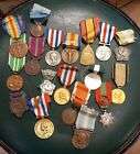 Lot 18 médailles ancienne militaire Guerre Verdun 1914-1918 WW1 Train Civil WW2