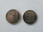 Deux pièces Turin 20 F argent - 1933