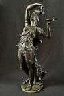 Rare Superbe Grande Sculpture Bronze XIXe Bacchante Et Son Aigle Signée CLODION