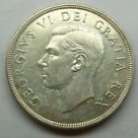 RARE Canada 1948 Canadian Silver $1 One Dollar Coin - George VI - M1690