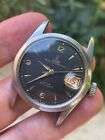Rare Vintage Large Size Rolex Tudor 7914 Watch, Black Dial, Box & Papers!