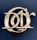 Christian Dior Gold-tone Vintage Logo  Brooch, mint condition
