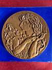 Médaille Anna de Moailles par Cossaceanu bronze+corne+1970 d=68mm p=171g