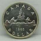 Canada 1945 Canadian Silver $1 One Dollar Coin - George VI - M1685