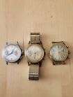 Lot 3 ancienne montre chronographe mécanique venus 188 - landeron 248 old watch