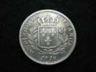 5 Francs Louis XVIII 1814 MA rare, argent TTB.