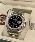 Rolex Explorer II Men's Black GMT Watch Stainless Steel Bracelet Vintage 16570