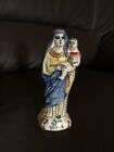 antiquité vierge Ste Marie faience ceramique bretagne quimper sculpture religion