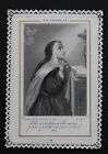 Image pieuse dentelle canivet lace holy card XIXè Sainte Thérèse 9,8 x 7 cm