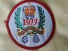 Vintage Brownie Girl Guide Scouts sew on patch cloth Badge 1977 Silver Jubilee