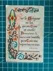 vp037 image pieuse holy card - Décor floral enluminures St F de Sales