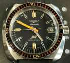 Vintage Longines Diver Ultra Chron wrist watch oversize bezel all steel cal 431