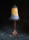 Art Deco Lampe de Table Pâte Verre Signée Muller Freres Luneville