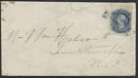 1866 Nova Scotia #10 5c Victoria On Faulty Cover, 'Missent To' Cancels, Halifax