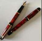 Waterman Philéas stylo bille +stylo plume, marbrés rouge, Philéas, très bon état