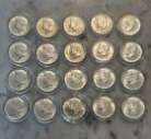 1964 Kennedy Half Dollar BU FULL ROLL (20 Coins) in Capsules - 90% Silver