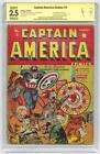 RARE!! Captain America Comics #5 - CBCS 2.5 Signed by OTTO BINDER!! 1941 Timely