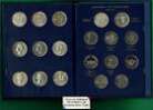 CANADIAN TYPE SET SILVER LARGE COINS, VG/MS/PL GRADES IN WHITMAN ALBUM 1870/1984
